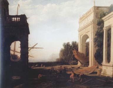Claude Lorrain Coastal View (mk17) oil painting picture